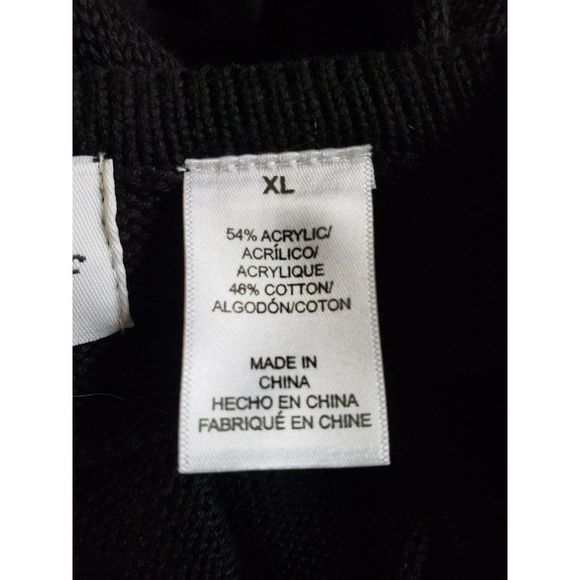 Alfred Dunner‎ Sweater Cardigan Colorblock Black Red White Women's Size XL - Picture 3 of 8